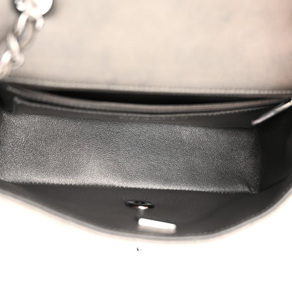 Chanel Metallic Lambskin Quilted Mini Rectangular Flap Dark Grey 5 of 12
