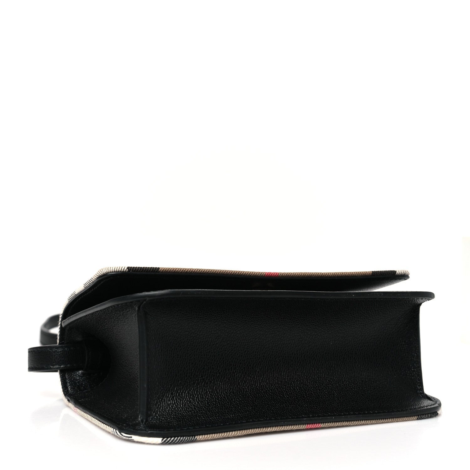 Burberry Grained Calfskin House Check Small Madison Shoulder Bag Black 4 of 7