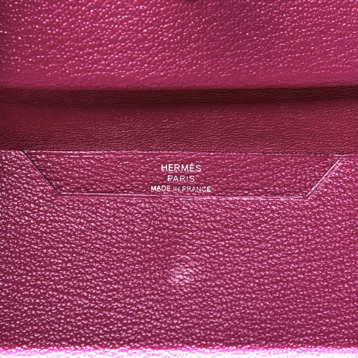 Chevre Mysore Mini Bearn Wallet Rose Pourpre