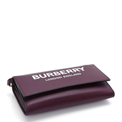 Burberry Calfskin Logo Hazelmere Wallet With Detachable Strap Mahogany Red 3 of 8