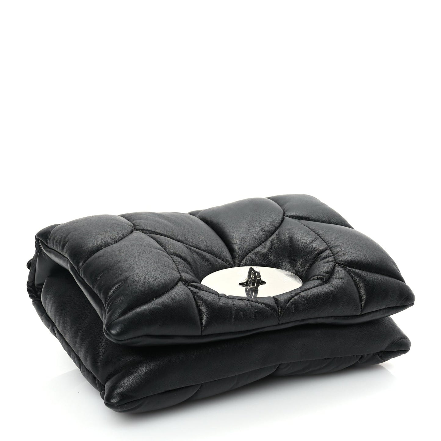 Nappa Pillow Quilted Little Softie Bag Black