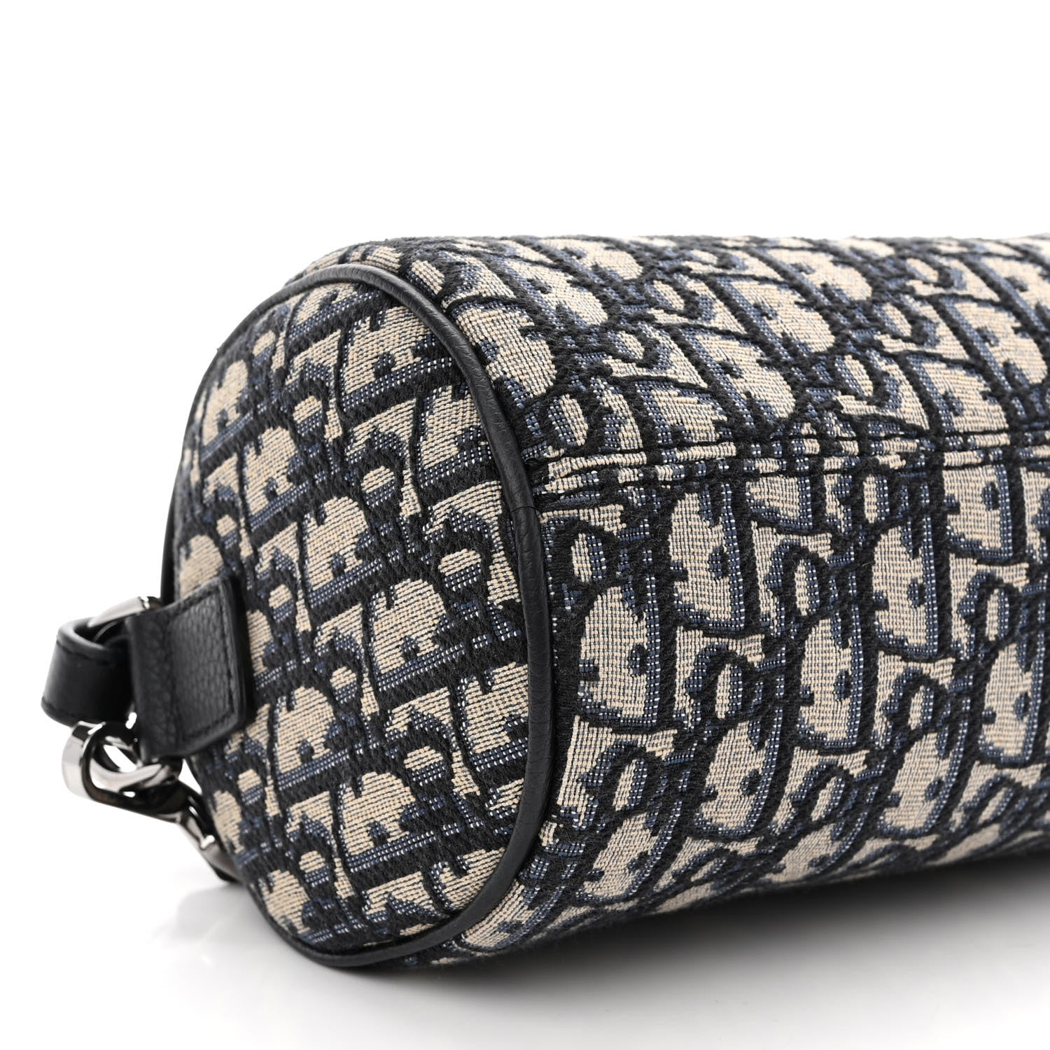 Christian Dior Oblique Mini Roller Saddle Bag With Strap Beige Black 8 of 11