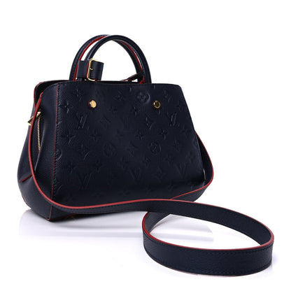 Louis Vuitton Empreinte Montaigne BB Marine Rouge 3 of 9