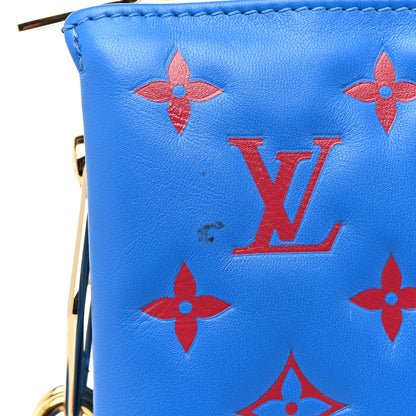 Louis Vuitton Lambskin Embossed Monogram Vuittamins Coussin PM Blue Red 12 of 12
