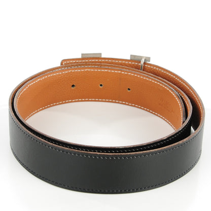 Hermes Box Togo 32mm H Belt 90 Black Gold 7 of 13