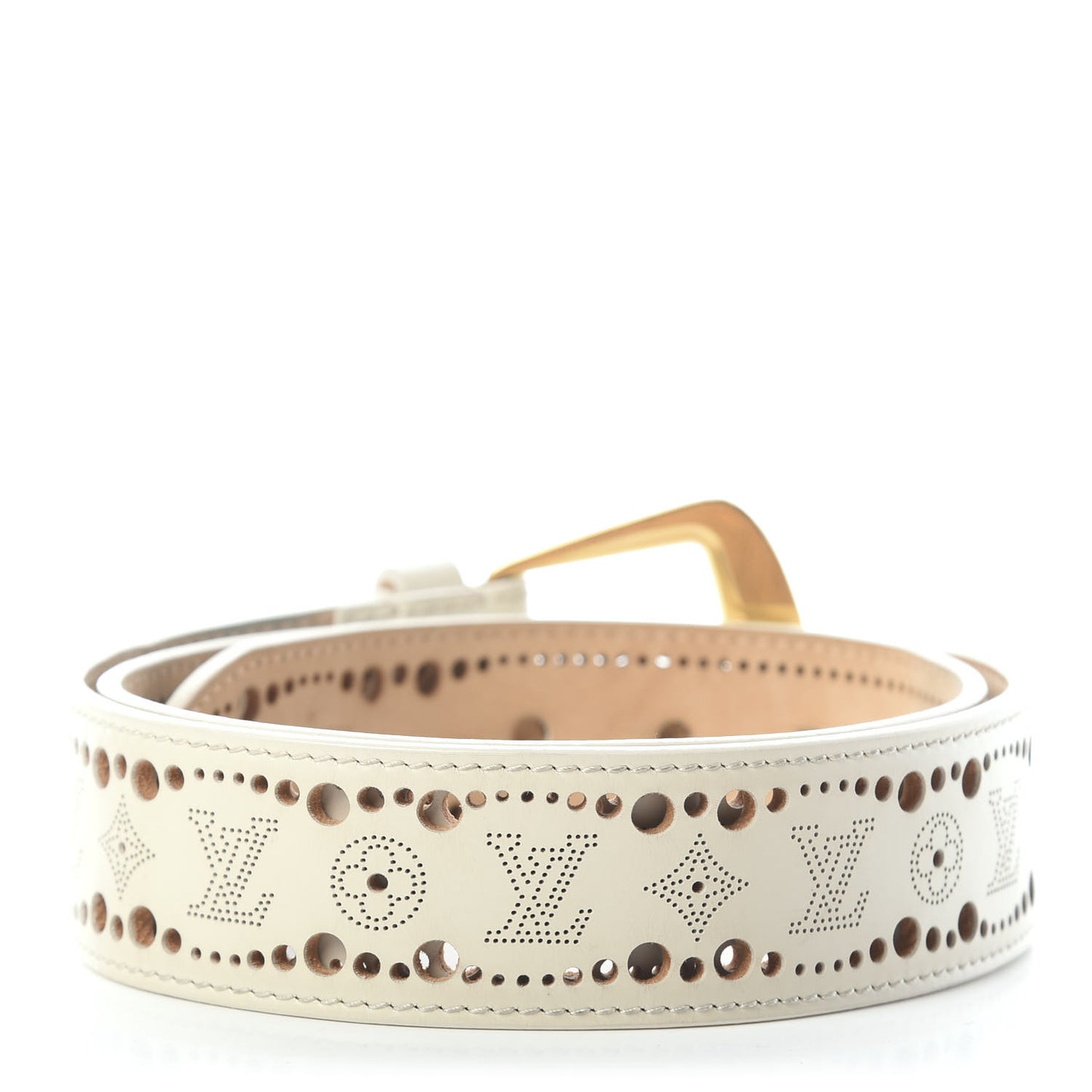 Nomade Perforation Belt 85 34 White