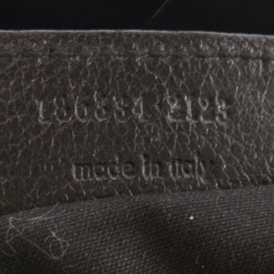 Balenciaga Leather Embossed Logo Satchel Black 6 of 7