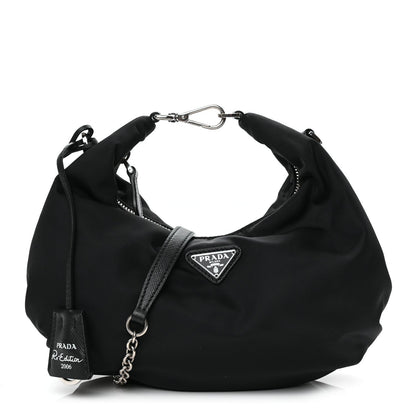 Prada Tessuto Nylon Saffiano Re-Edition 2006 Shoulder Bag Black 1 of 10