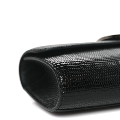 Hermes Lizard Egee Clutch Black 8 of 9