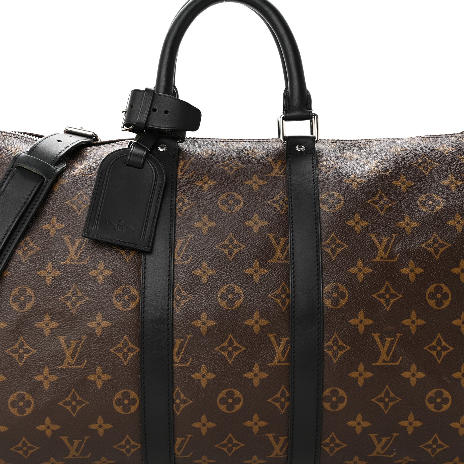 Louis Vuitton Monogram Macassar Keepall Bandouliere 45 8 of 11
