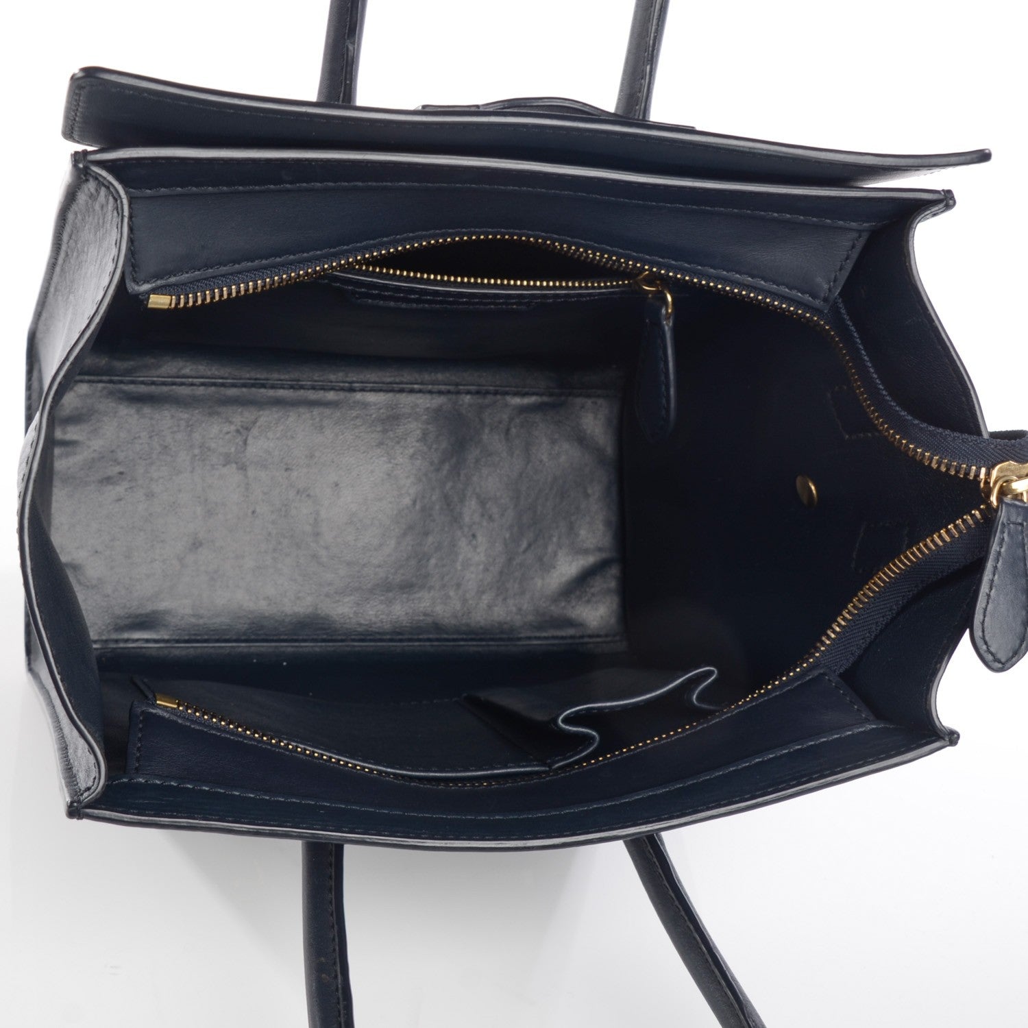 Celine Smooth Calfskin Micro Luggage Navy Blue 5 of 11