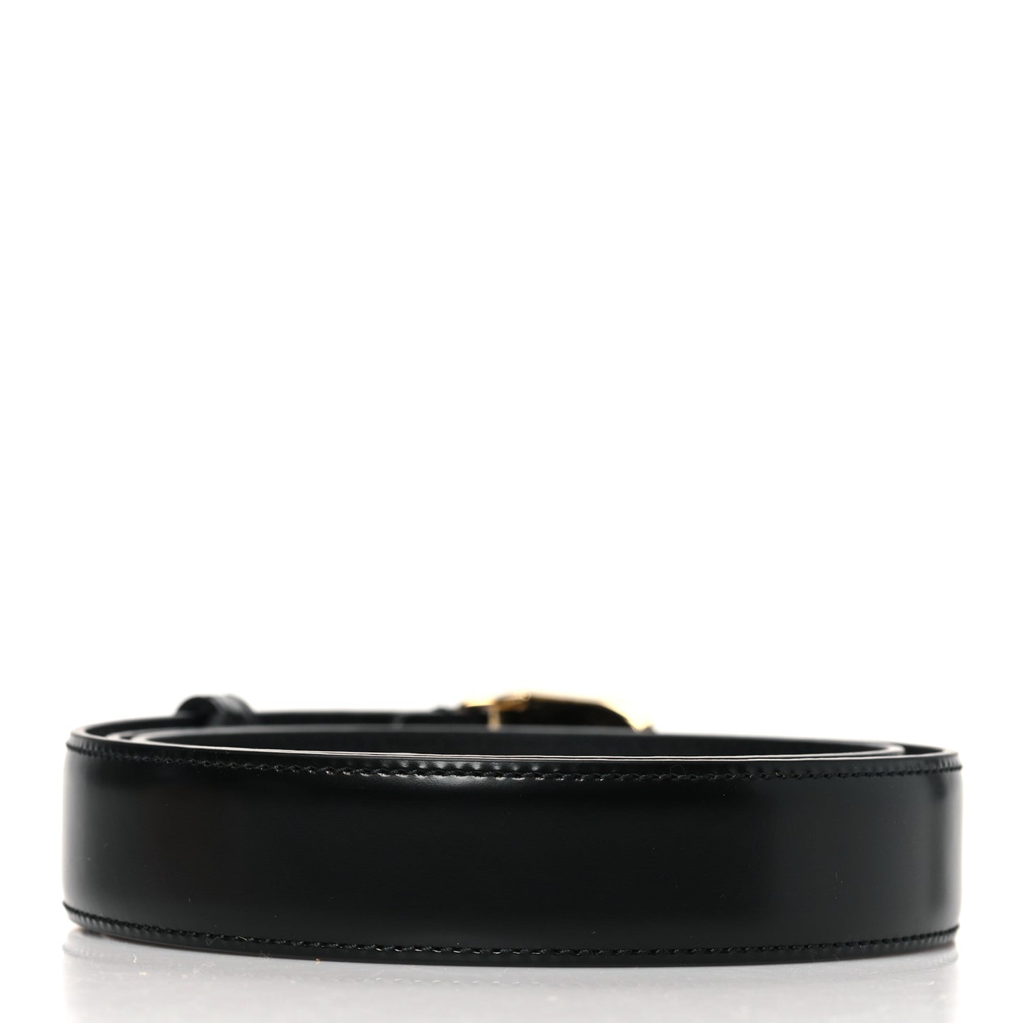 Calfskin Logo Belt 95 38 Black