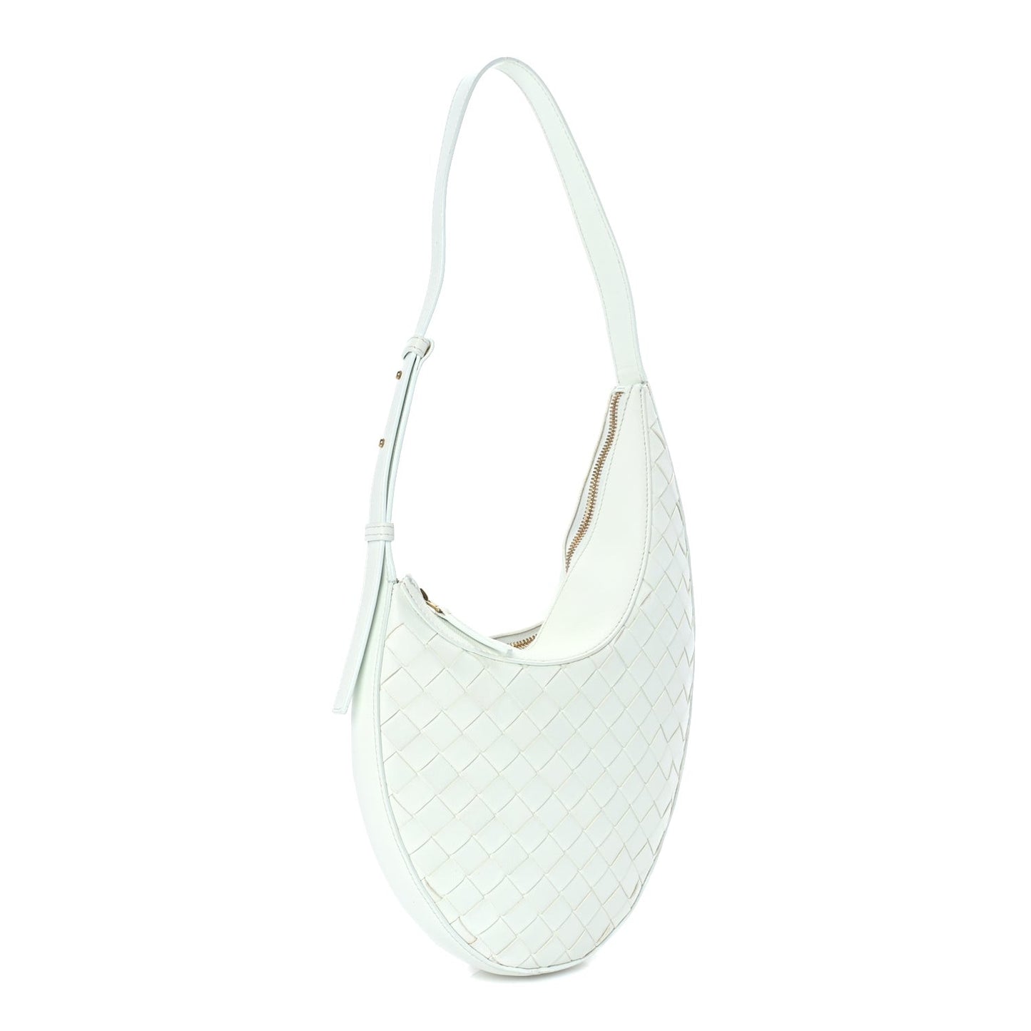 Nappa Intrecciato Small Drop Shoulder Bag  Glacier