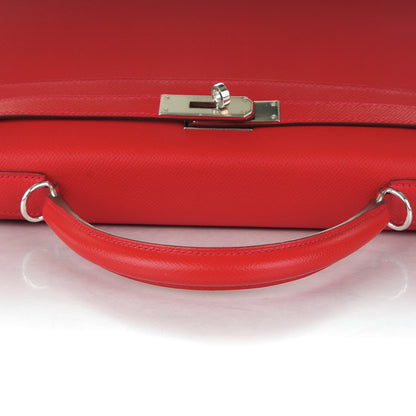 Hermes Epsom Kelly Sellier 32 Rouge Casaque 11 of 25