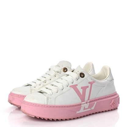 Louis Vuitton Monogram Time Out Sneakers 36 White Pink 2 of 8