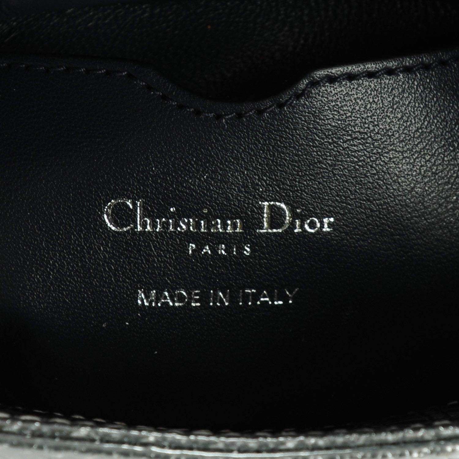 Christian Dior Metallic Patent Micro-Cannage Micro Lady Dior Silver 6 of 7