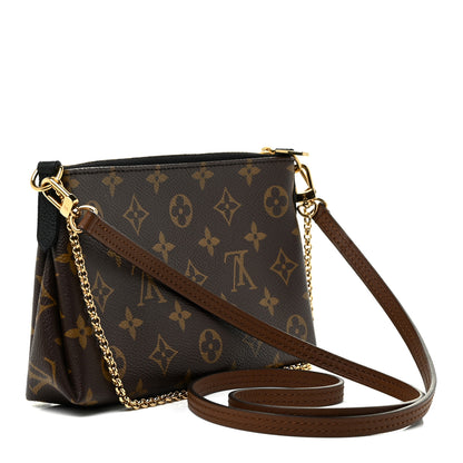 Louis Vuitton Monogram Pallas Clutch Black 3 of 14