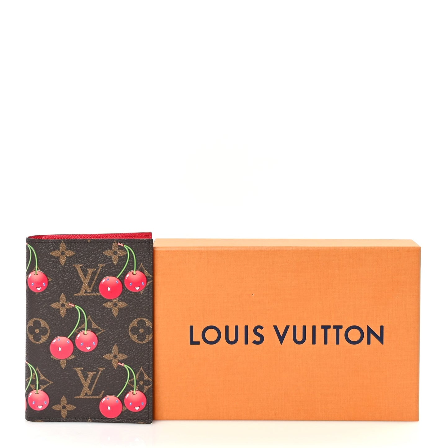 LV X TM Monogram Cerises Passport Cover