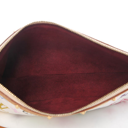 Louis Vuitton Monogram Multicolor Pochette Accessories White 5 of 8
