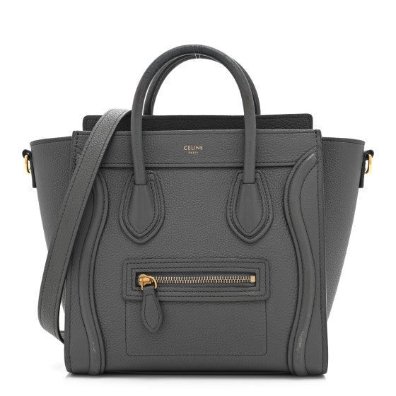 Celine Baby Drummed Calfskin Nano Luggage  Kohl 1 of 10