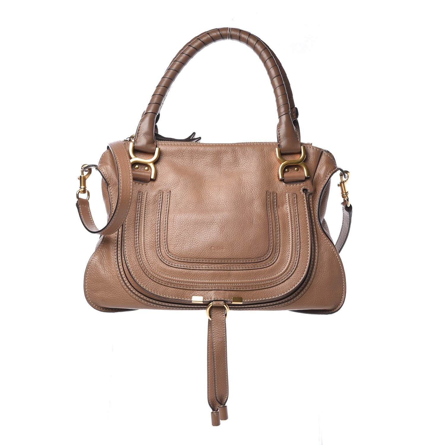 Chloe Calfskin Medium Marcie Satchel Nut 1 of 15