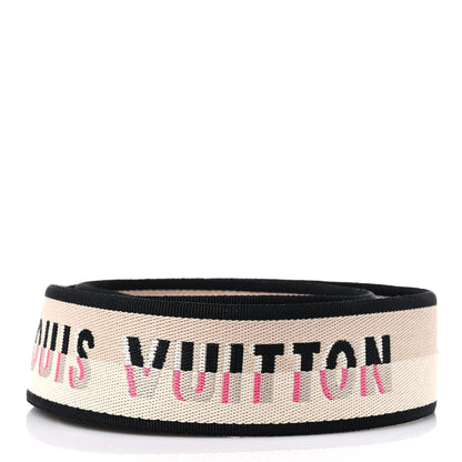 Louis Vuitton Jacquard Speedy Bandouliere 20 Shoulder Strap Black 2 of 3