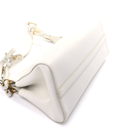 Prada Calfskin Medium Enchaine Bag Bianco 7 of 8