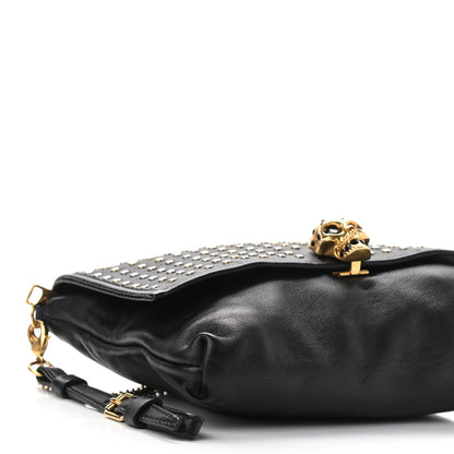 Alexander McQueen Calfskin Studded Skull Bag Black 9 of 11