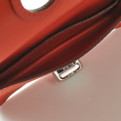 Hermes Togo Dogon Card Case Key Holder Capucine 5 of 7