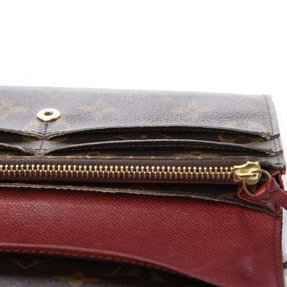 Louis Vuitton Monogram Emilie Wallet Red 13 of 17