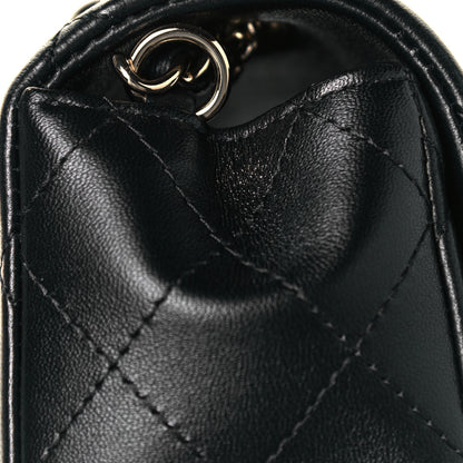 Chanel Lambskin Quilted Mini Rectangular Flap Black 11 of 12