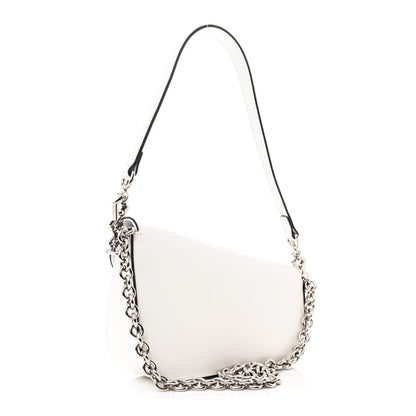 Gucci Calfskin Mini Horsebit 1955 Asymmetric Shoulder Bag White 3 of 7