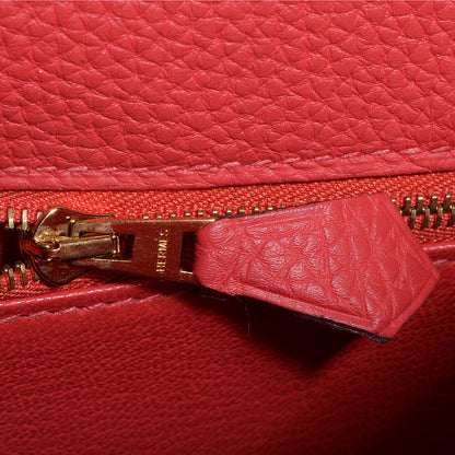 Hermes Togo Kelly Retourne 35 Rouge Pivoine 17 of 24