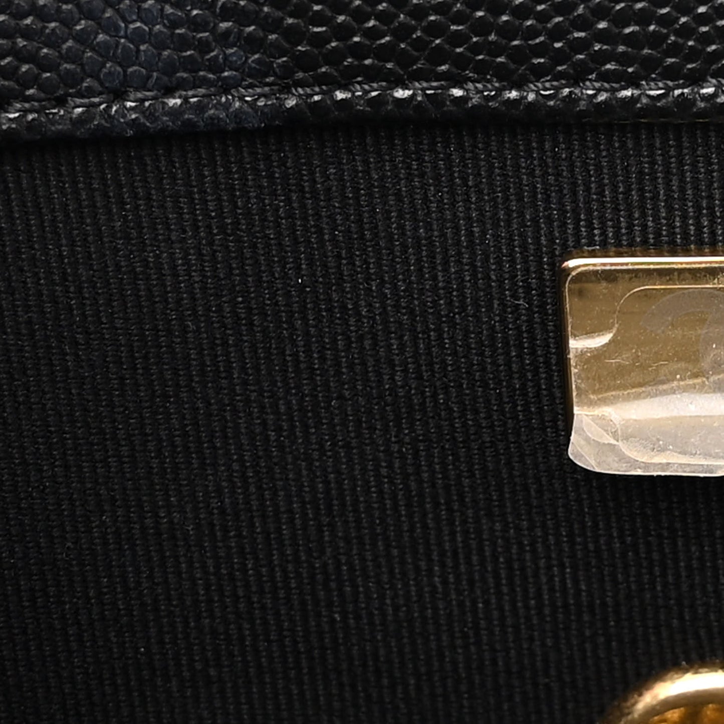 Caviar Quilted Handy Box Vanity Case Black