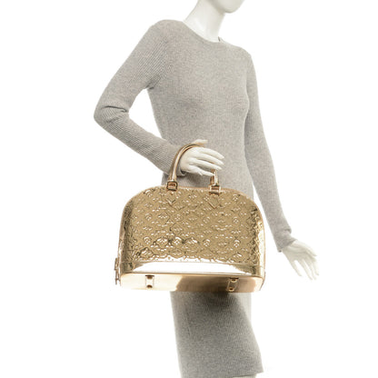 Louis Vuitton Monogram Miroir Alma MM Gold 2 of 6