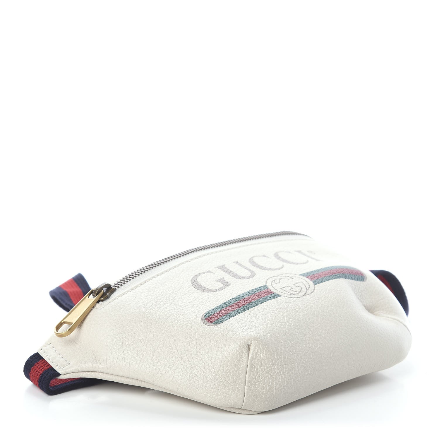 Gucci Grained Calfskin Small Logo Belt Bag White 4 of 9