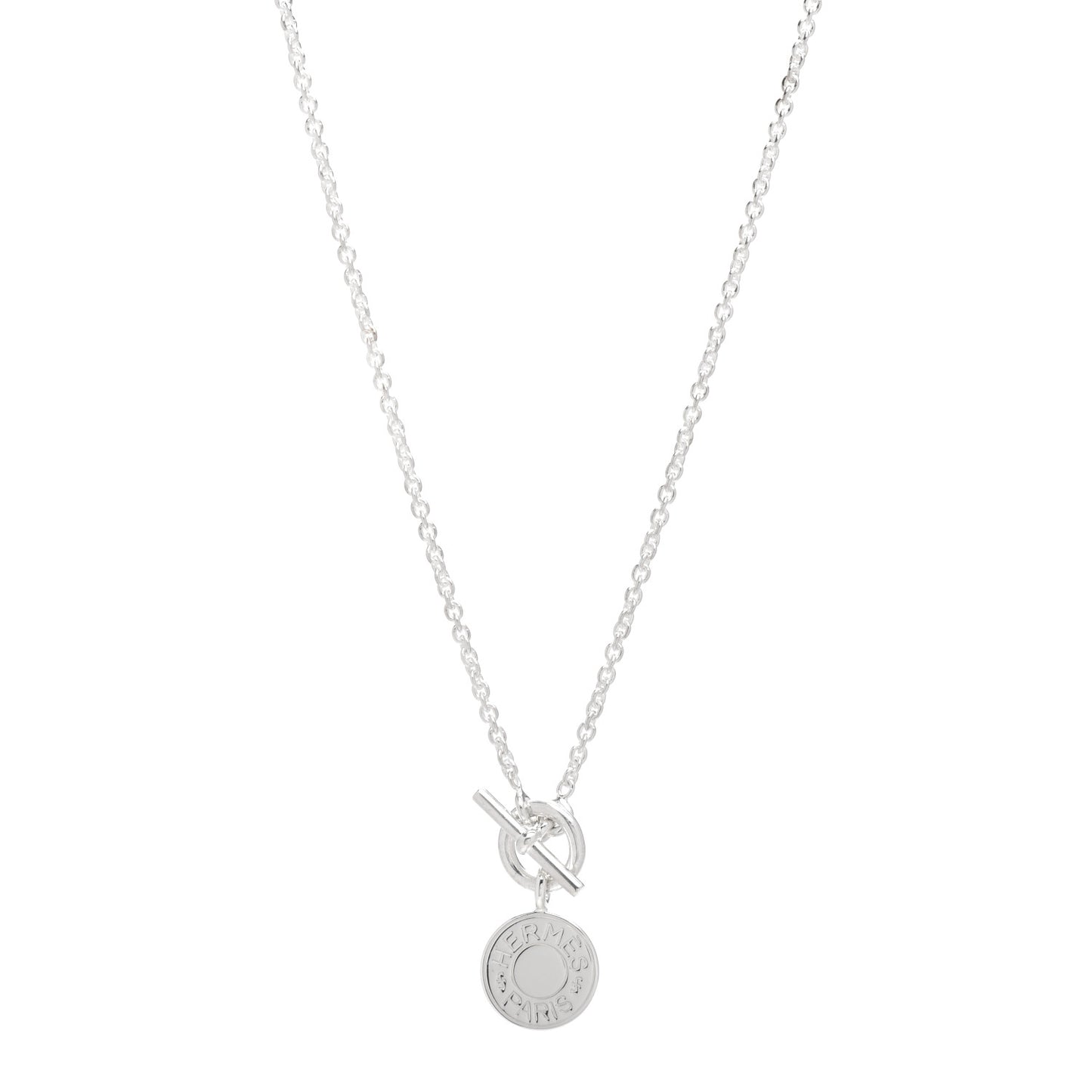 Sterling Silver Mini Clou de Selle Charm Pendant Necklace