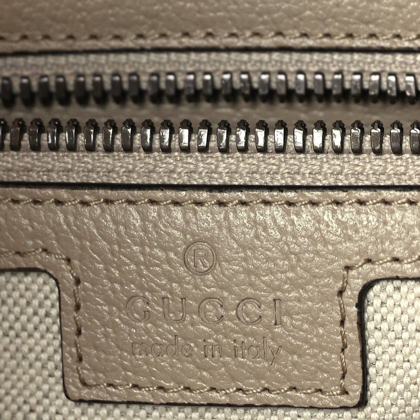 GG Supreme Monogram Azalea Calfskin Retro Interlocking G Buckle Backpack Beige Mystic White