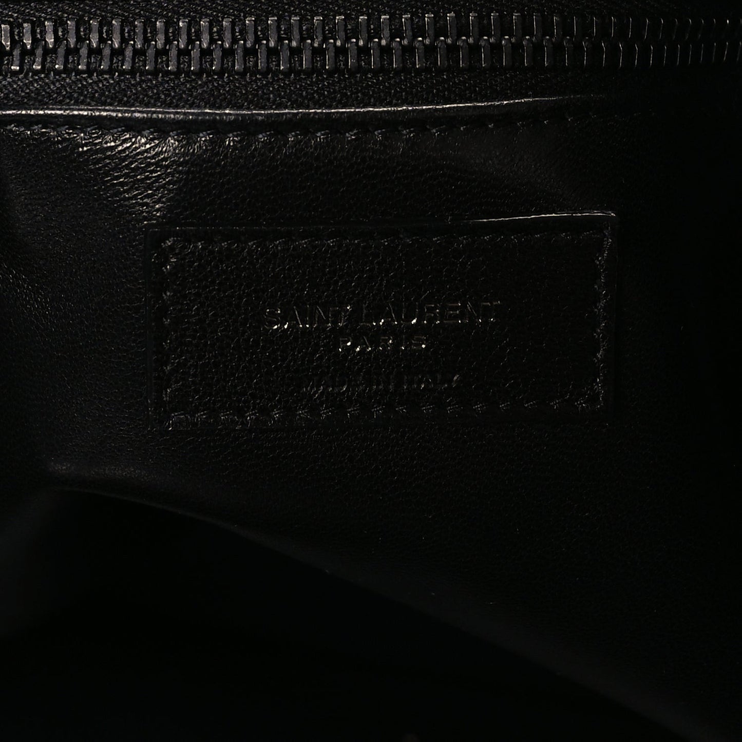 Lambskin Wide Puffer Tote  Black