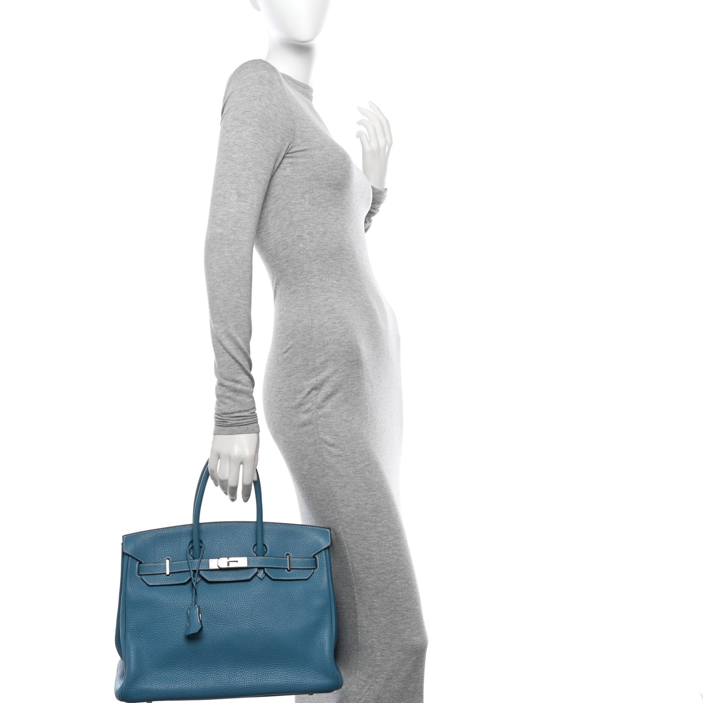 Taurillon Clemence BIRKIN 35 Blue Jean