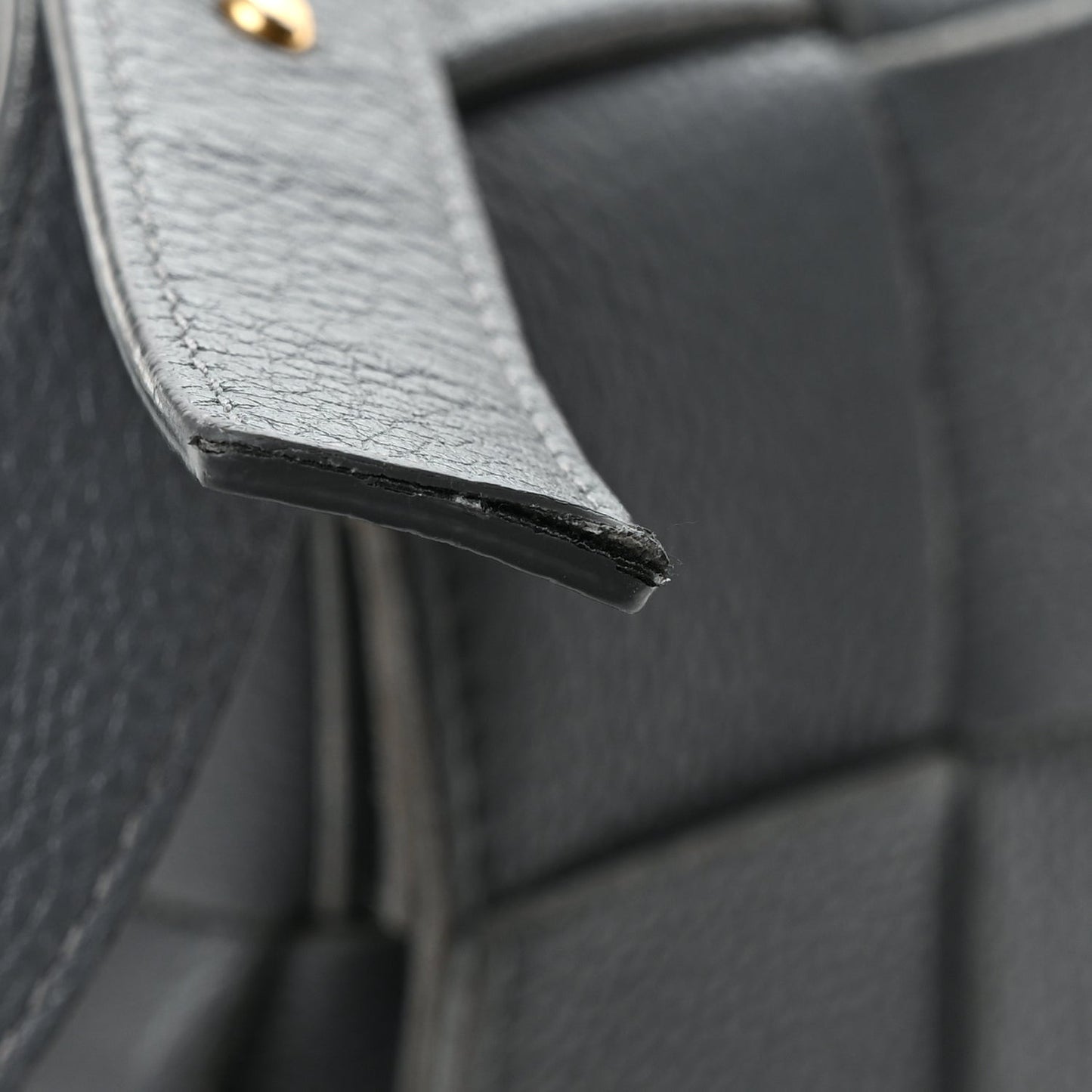 Grained Calfskin Maxi Intrecciato Cassette Crossbody Bag Thunder