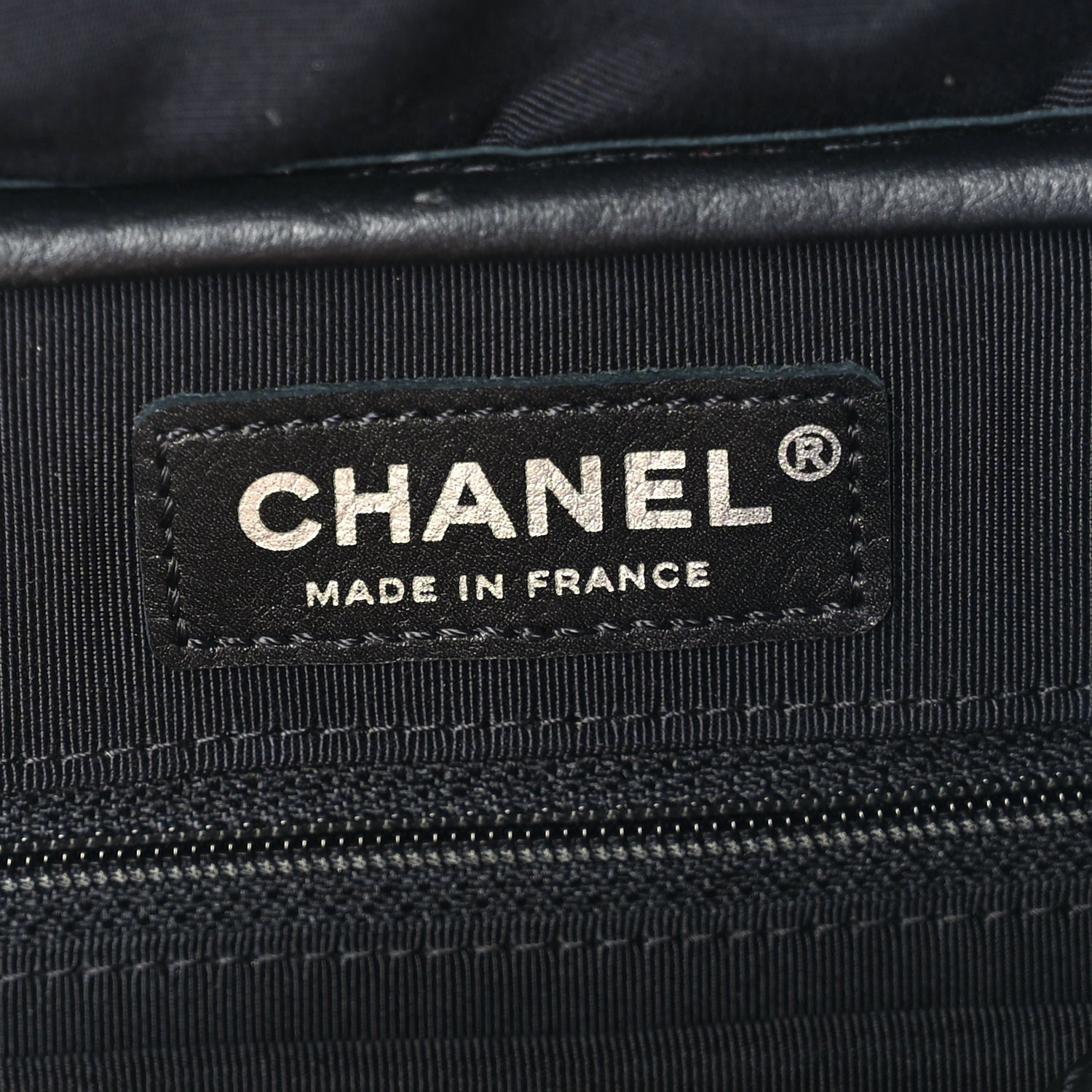 Chanel Lambskin Chevron Quilted Camera Case Black 5 of 9
