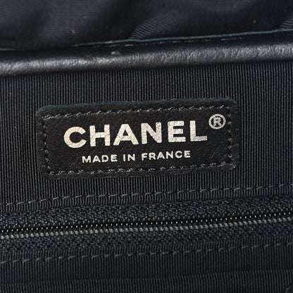 Chanel Lambskin Chevron Quilted Camera Case Black 5 of 9