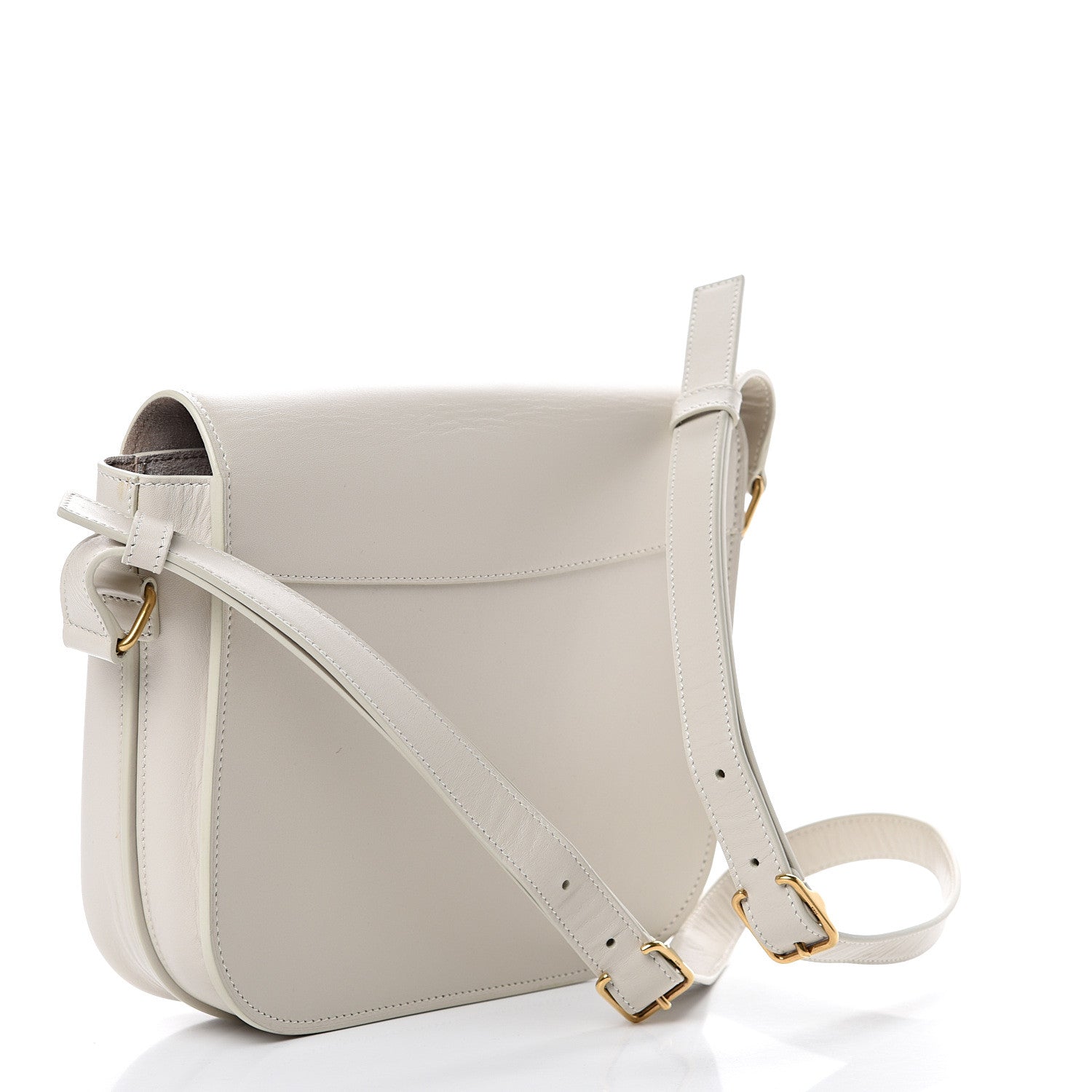 Saint Laurent Calfskin Betty Messenger White 2 of 13