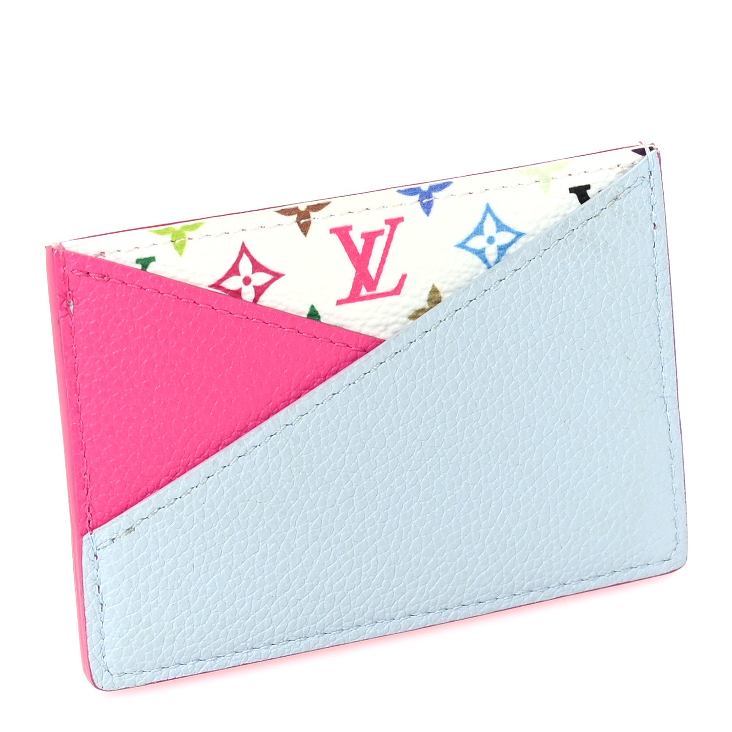 Louis Vuitton LV X TM Monogram Multicolor Criss-Cross Card Holder Kawaii Pink 3 of 7