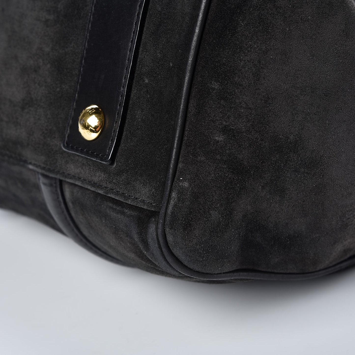 Suede Calfskin SC Bag PM Asphalt