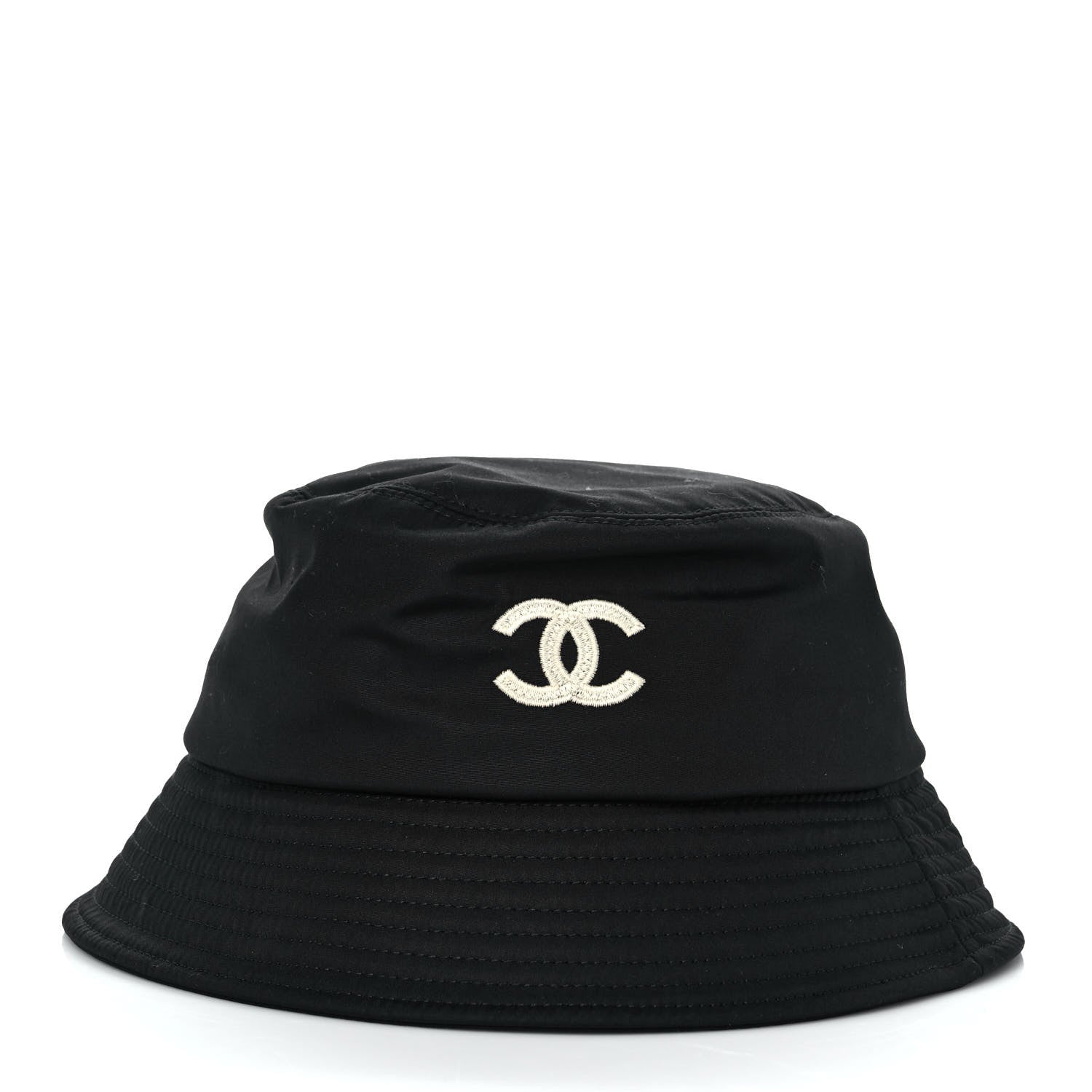 Chanel Canvas CC Bucket Hat M Black 2 of 6