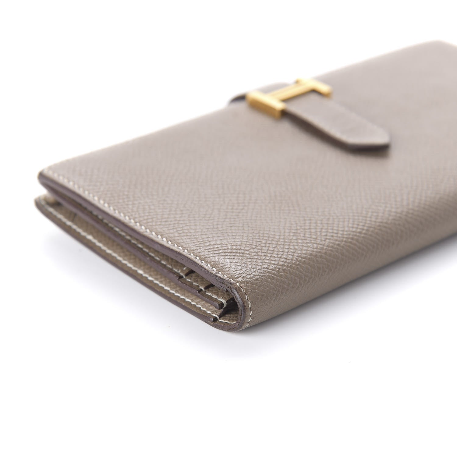 Hermes Epsom Bearn Gusset Wallet Etoupe 6 of 9