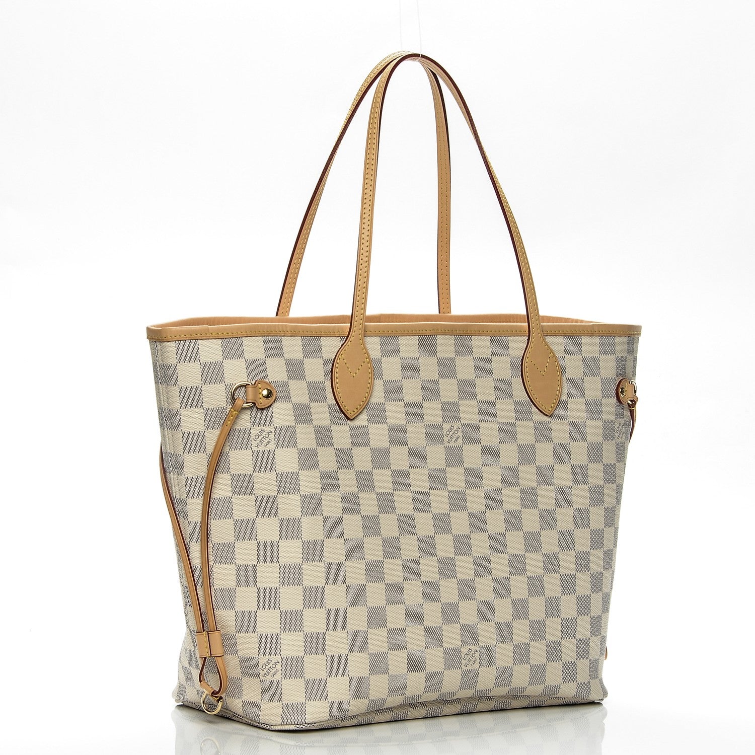 Louis Vuitton Damier Azur Neo Neverfull MM Rose Ballerine 3 of 8