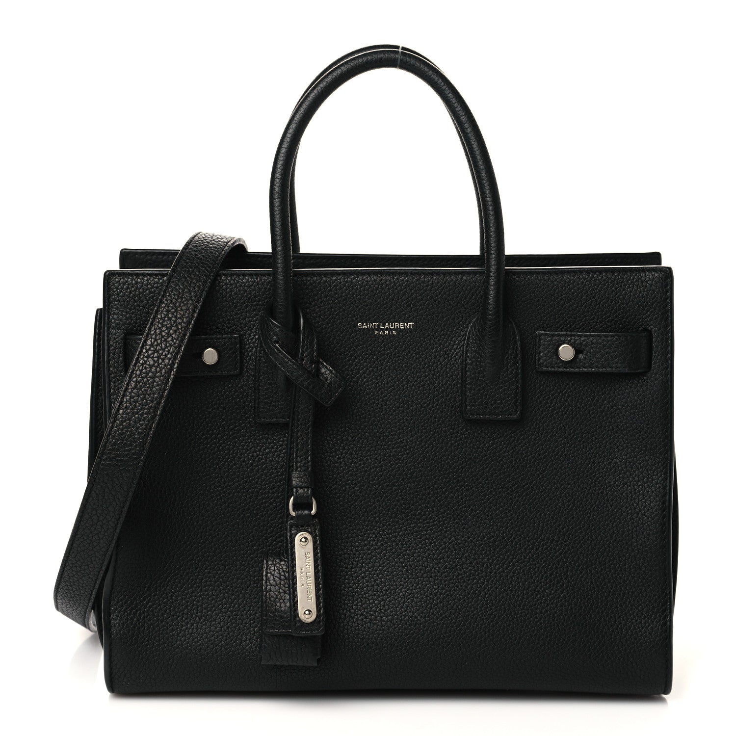 Saint Laurent Grained Calfskin Baby Sac De Jour Souple Black 1 of 10